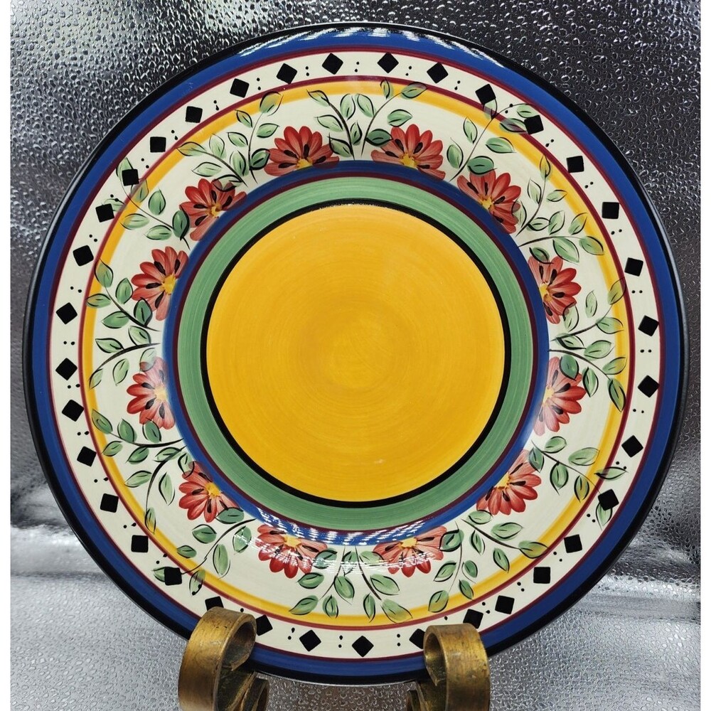 Pier 1 Imports Hand Painted Earthenware "Alexandria" Dinner Plate (READ!!)
